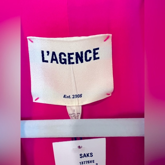 NWT L’AGENCE Chamberlain Blazer in Pink Glo Size 2 - Picture 7 of 10